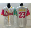 Rebec San Diego Padres #23 Fernando Tatis Jr White  NEW 2023 City Connect Cool Base Stitched Jersey 3