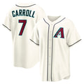Rebec Arizona Diamondbacks #7 Corbin Carroll Cream  Home Replica Jersey