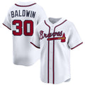 Rebec Atlanta Braves #30 Drake Baldwin White  2025 Home Limited Stitched Jersey