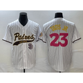 Rebec San Diego Padres #23 Fernando Tatis Jr White  NEW 2023 City Connect Cool Base Stitched Jersey
