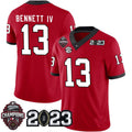 Rebec G.Bulldogs #13 Stetson Bennett Red College Football Jersey Stitched American College Jerseys