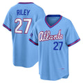 Rebec Atlanta Braves #27 Austin Riley Powder Blue  2026 City Connect Stadium Jersey