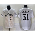 Rebec San Francisco Giants #51 Jung Hoo Lee White  'Gothic Fog Edition' Vapor Premier Limited Stitched Jersey