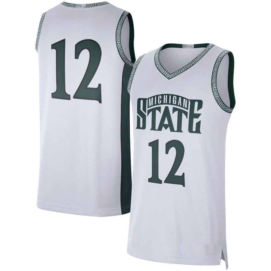 Rebec #21 M.State Spartans  Limited Retro Basketball Jersey White Stitched American College Jerseys