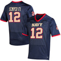 Rebec #12 N.Midshipmen Under Armour USMC Premier Special Game Replica Jersey Navy Stitched American College Jerseys