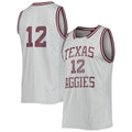Rebec #12 T.A&M Aggies Reverse Retro Jersey Gray Stitched American College Jerseys