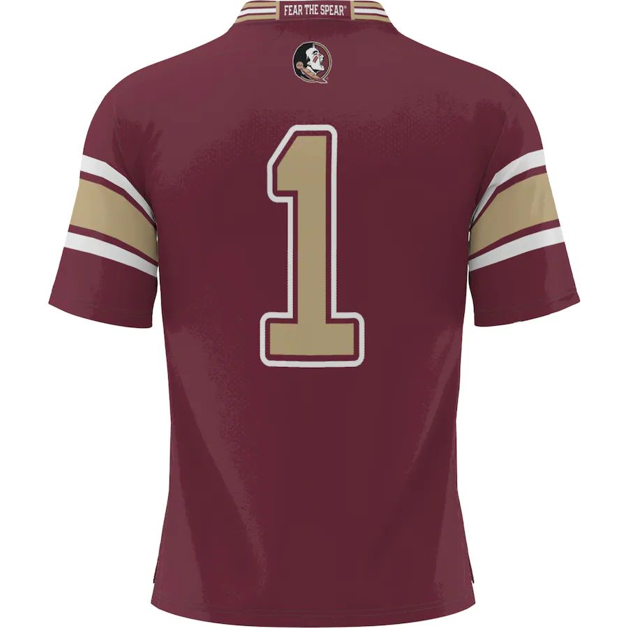 Rebec #1 F.State Seminoles ProSphere Endzone Football Jersey Garnet Stitched American College Jerseys