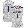 Rebec #1 Gonzaga Bulldogs ProSphere 2022 Carrier Classic Jersey White Stitched American College Jerseys