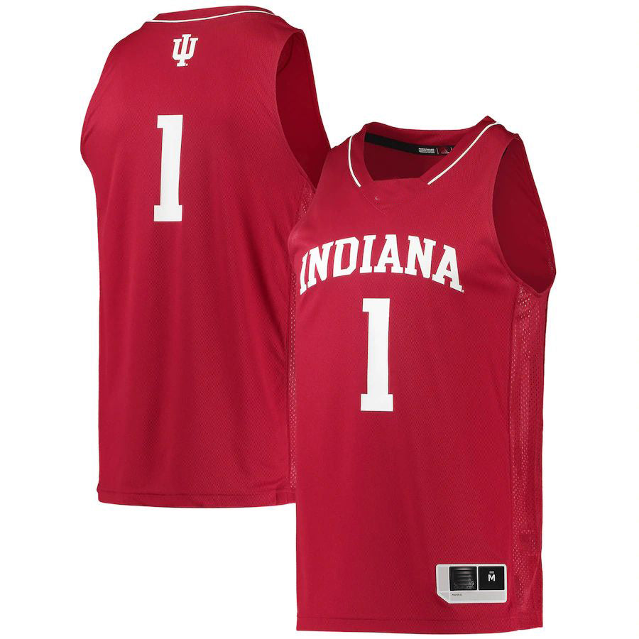 Rebec #1 IN. Hoosiers Team Swingman Basketball Jersey Crimson Stitched American College Jerseys