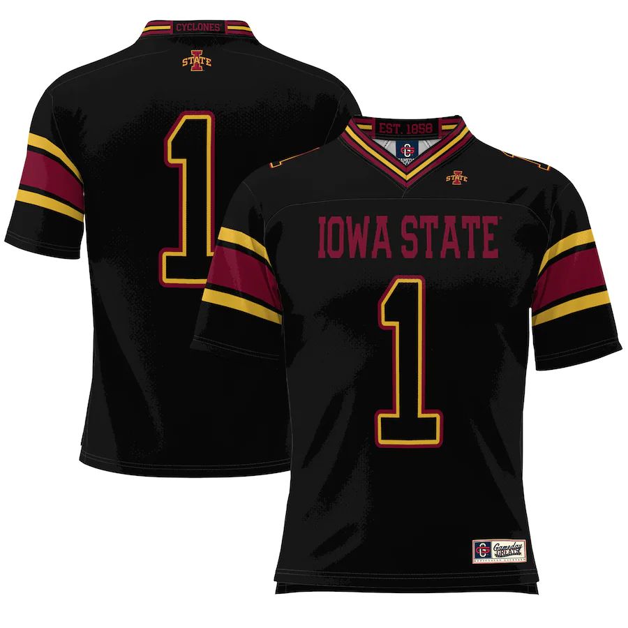 Rebec #1 I.State Cyclones ProSphere Endzone Football Jersey Black Stitched American College Jerseys