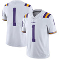 Rebec #1 L.Tigers Team Limited Jersey White Football Jersey Stitched American College Jerseys