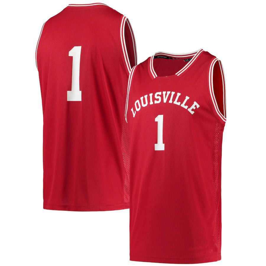Rebec #1 L.Cardinals Reverse Retro Jersey Basketball Jersey Red Stitched American College Jerseys