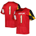 Rebec #1 M.Terrapins Under Armour Premier Limited Jersey Red Football Jersey Stitched American College Jerseys