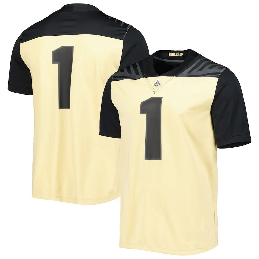 Rebec #1 P.Boilermakers Untouchable Football Jersey Gold Stitched American College Jerseys