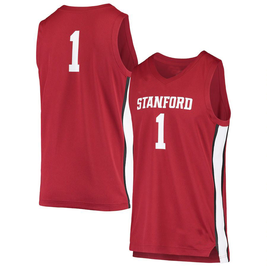 Rebec #1 S.Cardinal Unisex Replica Basketball Jersey Cardinal Stitched American College Jerseys