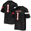 Rebec #1 T.Tech Red Raiders Under Armour Team Premier Football Jersey - Black Stitched American College Jerseys