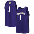 Rebec #1 W.Huskies Team Swingman Basketball Jersey Purple Stitched American College Jerseys