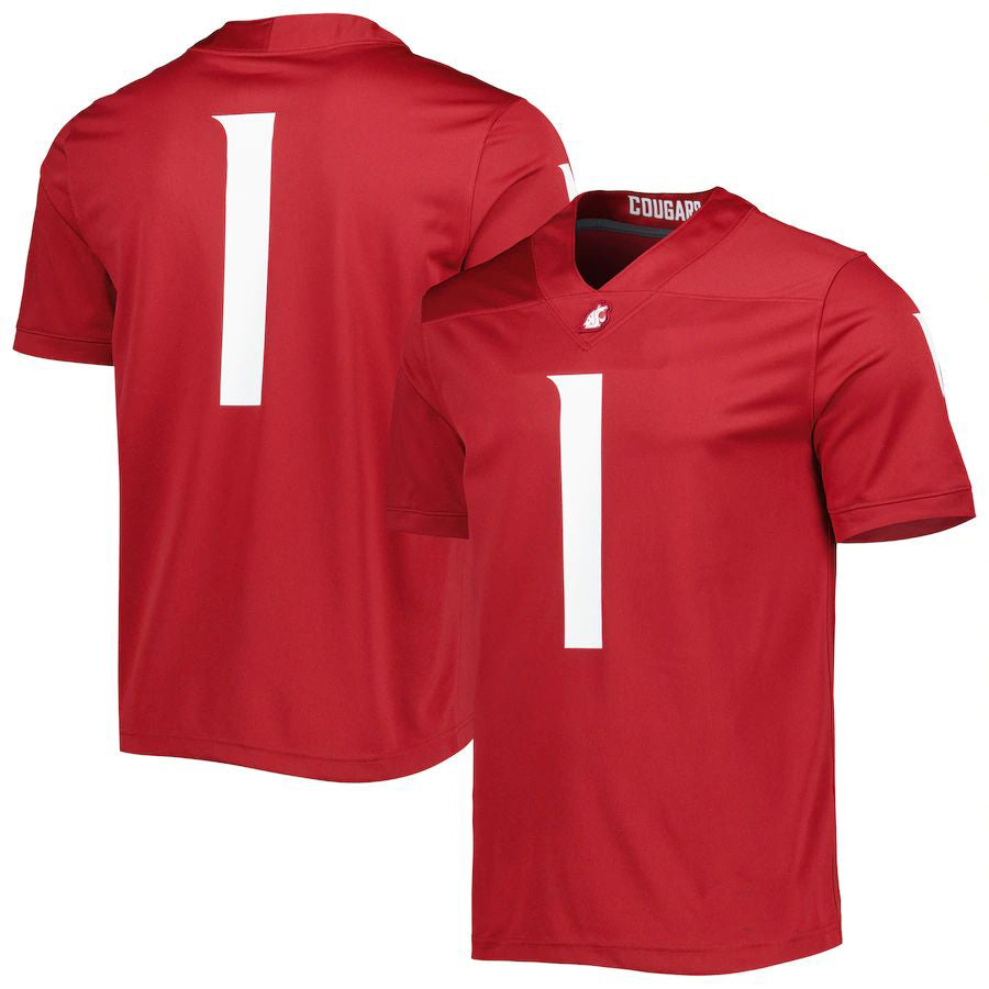 Rebec #1 W.State Cougars Untouchable Football Jersey Crimson Stitched American College Jerseys