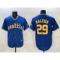 Rebec Seattle Mariners #29 Cal Raleigh Royal  City Connect Cool Base Stitched Jersey