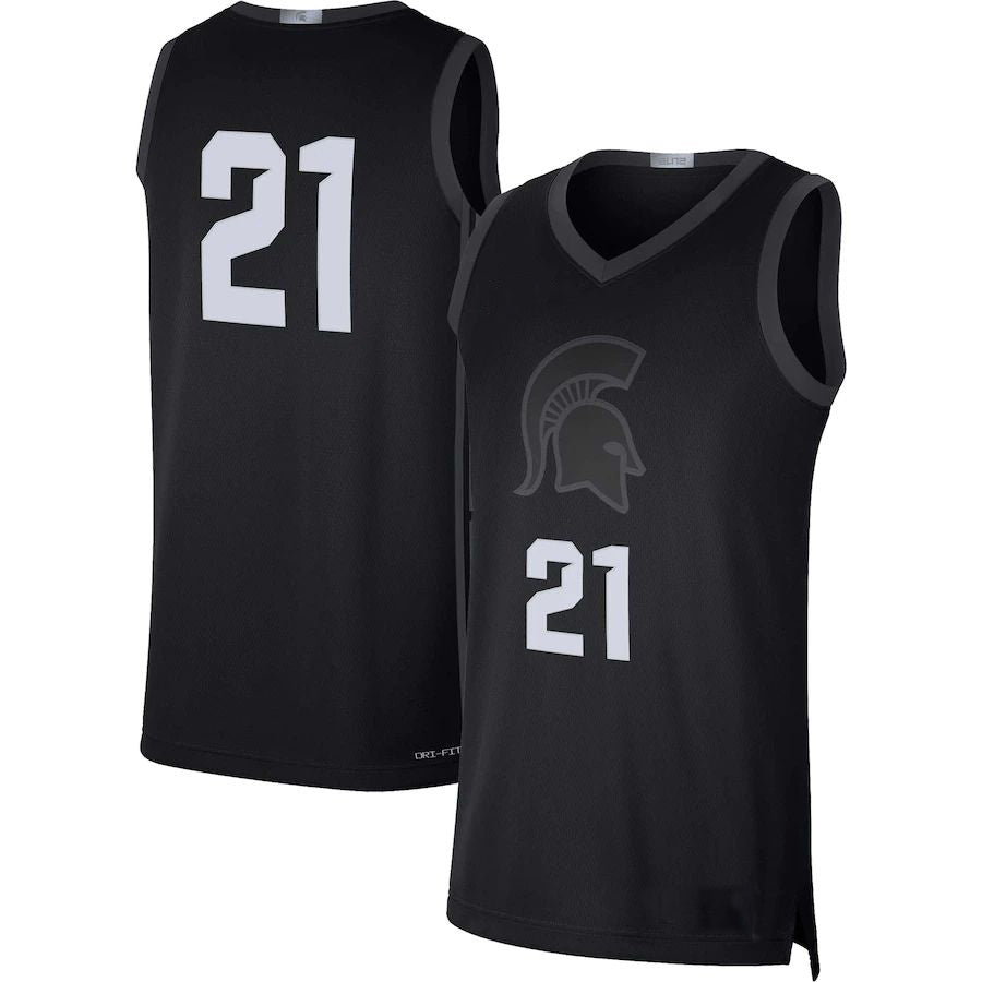 Rebec #21 M.State Spartans  Limited Basketball Jersey Black Stitched American College Jerseys