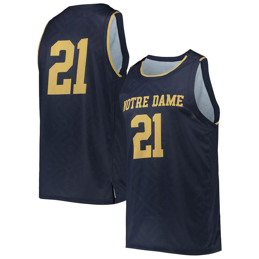 Rebec #21 N.Dame Fighting Irish Under Armour Alternate Replica Basketball Jersey Navy Stitched American College Jerseys