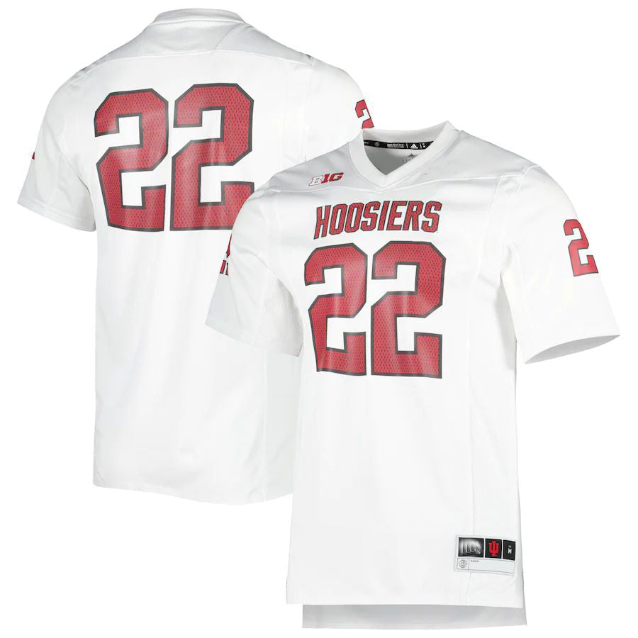 Rebec #22 IN. Hoosiers 90s Away Premier Strategy Jersey White Stitched American College Jerseys