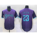 Rebec Arizona Diamondbacks #23 Zac Gallen Purple  2025 City Connect Limited Stitched Jersey