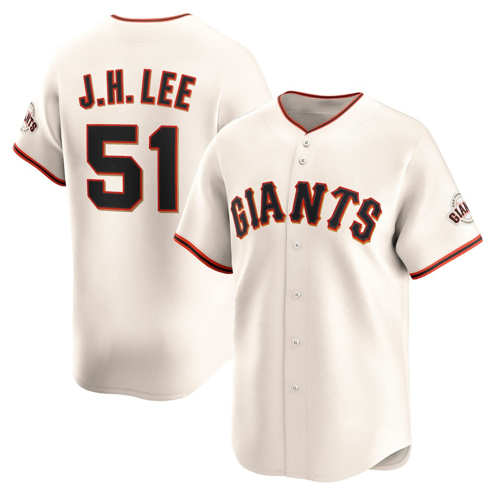 Rebec San Francisco Giants #51 Jung Hoo Lee Cream  Home Limited Player Jersey