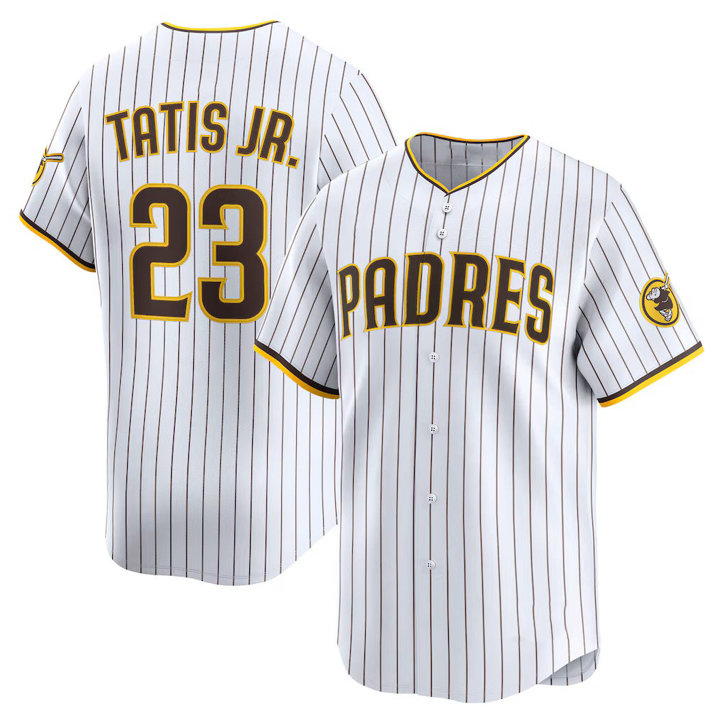 Rebec San Diego Padres #23 Fernando Tatis Jr. White  Home Limited Player Jersey
