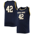 Rebec #42 N.Dame Fighting Irish Under Armour Replica Basketball Jersey Navy Stitched American College Jerseys
