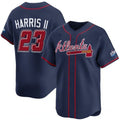 Rebec Atlanta Braves #23 Michael Harris II Navy  2025 Speedway Classic Alternate Limited Stitched Jersey