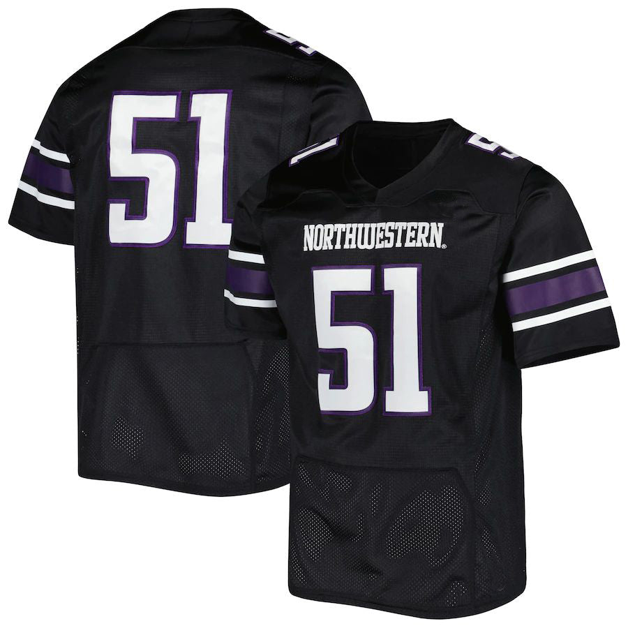 Rebec #51 N.Wildcats Under Armour Premier Limited Jersey Football Jersey Black Stitched American College Jerseys