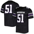 Rebec #51 N.Wildcats Under Armour Team Wordmark Replica Football Jersey Black Stitched American College Jerseys