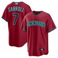 Rebec A.Diamondbacks #7 Corbin Carroll Player Red Home Replica Personalized Stitched Jerseys