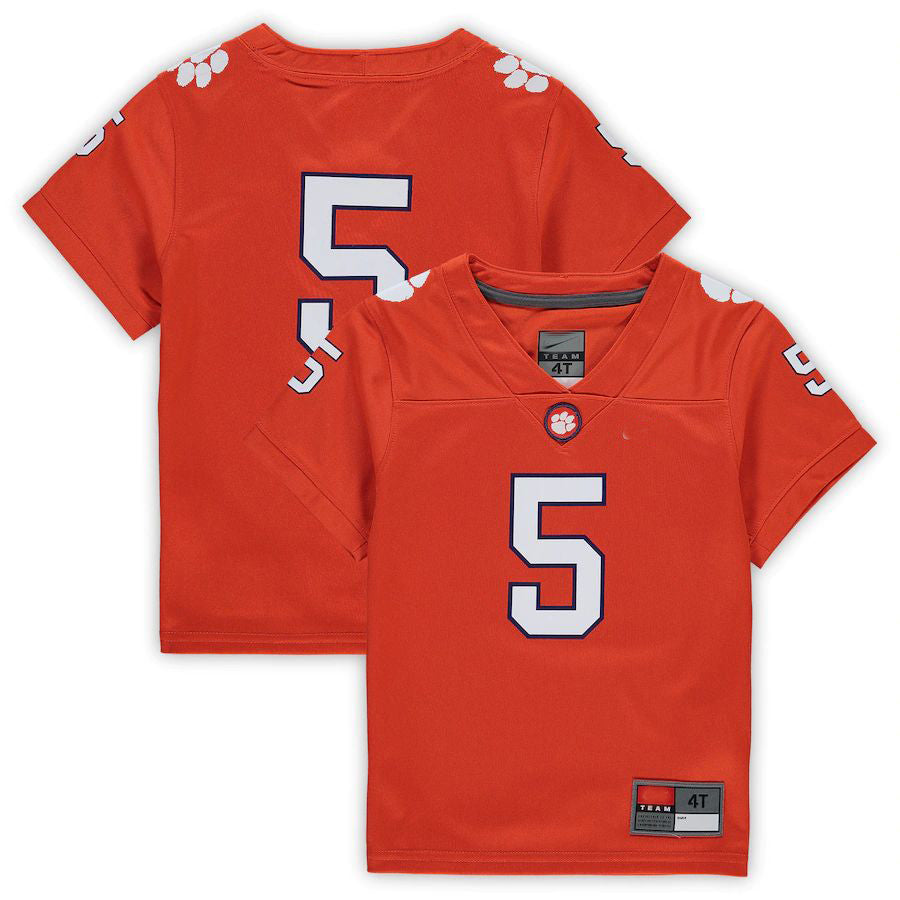 Rebec #5 C.Tigers Toddler Untouchable Football Jersey Orange Stitched American College Jerseys