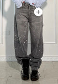 Temu European and American Fashion Starry Sky jeans