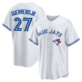 Rebec Toronto Blue Jays #27 Vladimir Guerrero Jr. White  Home Replica Player Name Jersey