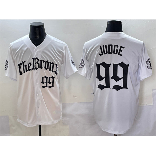 Rebec New York Yankees #99 Aaron Judge White  'Gothic Legacy Edition' Vapor Premier Limited Stitched Jersey