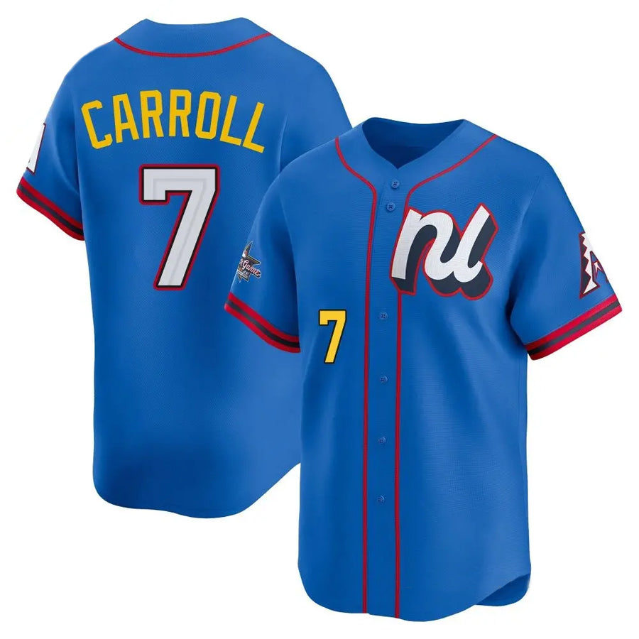 Rebec A.Diamondbacks #7 Corbin Carroll Player Blue All-Star Edition Limited Personalized Stitched Jerseys