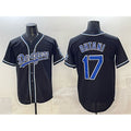 Rebec Los Angeles Dodgers #17 Shohei Ohtani Black  Fashion Cool Base Stitched Jersey
