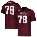 Rebec #78 M.State Bulldogs Dowsing x Bell 50 Years Premier Strategy Jersey  Maroon Football Jersey Stitched American College Jerseys