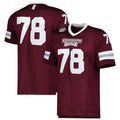 Rebec #78 M.State Bulldogs Team Premier  Maroon Football Jersey Stitched American College Jerseys