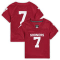 Rebec #7 O.Sooners Jordan Brand Toddler Replica Crimson Football Jersey Stitched American College Jerseys