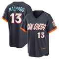 Rebec San Diego Padres #13 Manny Machado Obsidian  2026 City Connect Stadium Jersey