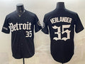 Rebec Detroit Tigers #35 Justin Verlander 2026 Black  'Motor Gothic Edition' Vapor Premier Limited Stitched Jersey