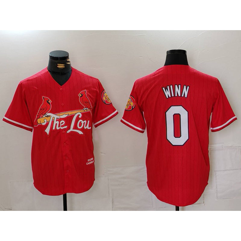 Rebec St. Louis Cardinals #0 Masyn Winn Red  2024 City Connect Limited Stitched Jersey