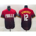Rebec Philadelphia Phillies #12 Kyle Schwarber Red  2024 City Cool Base Jersey