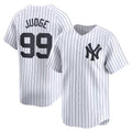 Rebec New York Yankees #99 Aaron Judge White  Home Limited Player Jerseys
