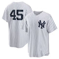 Rebec New York Yankees #45 Gerrit Cole White  Home Replica Player Name Jersey