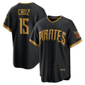 Rebec Pittsburgh Pirates #15 Oneil Cruz Black  2026 City Connect Stadium Jersey